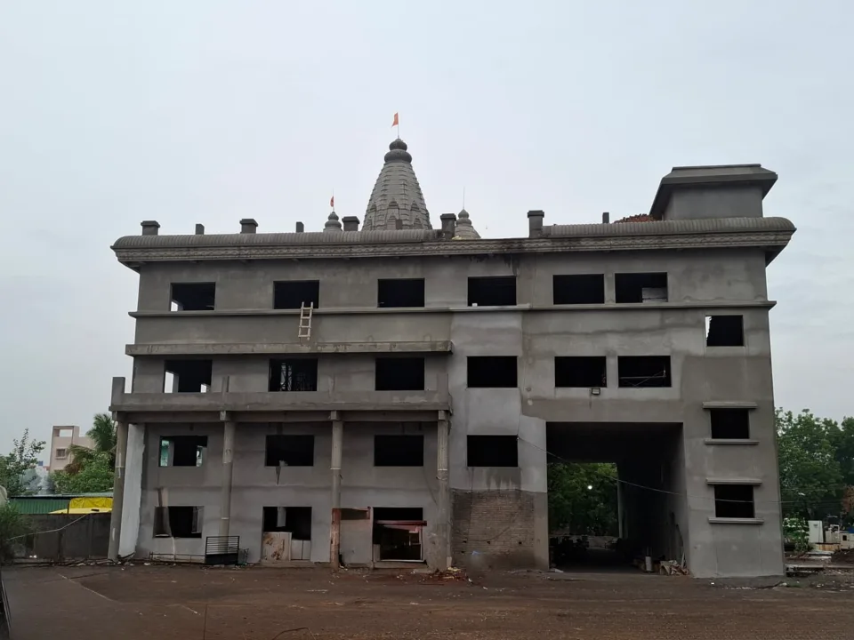 Temple Construction Progress Entrance